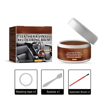 🔥Leather & Vinyl Recoloring Balm Kit – Restore Faded Seats, Sofas & Shoes