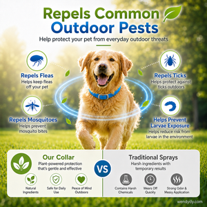 🔥 Natural Essential Oil Pet Pest Repellent Collar