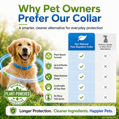 🔥 Natural Essential Oil Pet Pest Repellent Collar