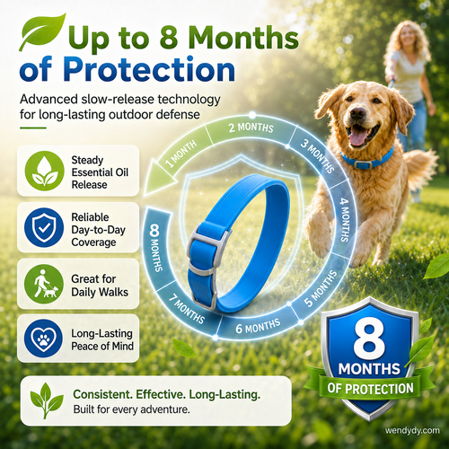 🔥 Natural Essential Oil Pet Pest Repellent Collar