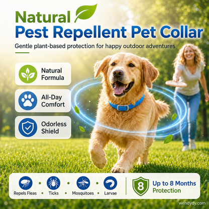 🔥 Natural Essential Oil Pet Pest Repellent Collar