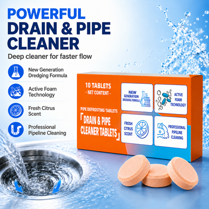 🔥 One Tablet. Cleaner Drains. Active Oxygen Drain Cleaner Tablets — No Fumes, No Mess, No Harsh Chemicals