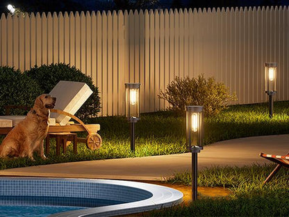 ✨Solar Garden Pathway Lights, Waterproof Auto On/Off Outdoor Decor🌟