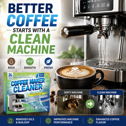 ☕Effortless Coffee Machine Cleaner - Clean Without Taking It Apart⬆️