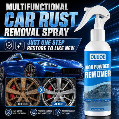 🔥 Multi‑Purpose Rust Remover Spray – Rust Gone, Metal Like New! 🛠️✨ Dissolves rust on contact – wheels, tools, chains, and more. 💪🚗