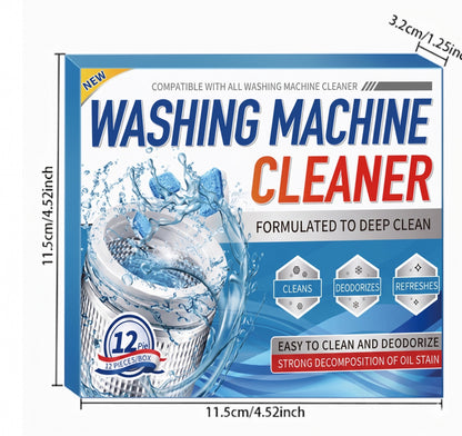 🔥 BUY 2 GET 1 FREEW,ashing Machine Cleaning Tablets-12 Tablets Pack-Deep cleaning, descaling and deodorizing✅