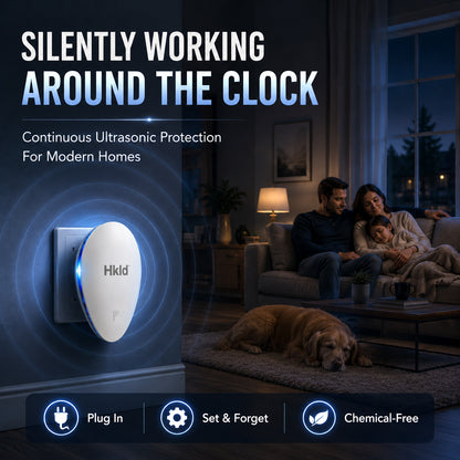 Hkld™ Plug-In Pest Repeller – Protect Every Room Without Sprays or Traps