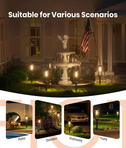 ✨Solar Garden Pathway Lights, Waterproof Auto On/Off Outdoor Decor🌟