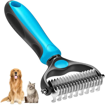 ✨[BOGO Deal]Dual-Sided Pet Deshedding Brush for Dogs & Cats🐶🐱