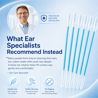 Sticky Ear Cleaning Sticks - Gentle, Visible Ear Care👂