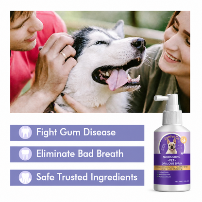 Fresher Dog Breath in Seconds — No Toothbrush Required.