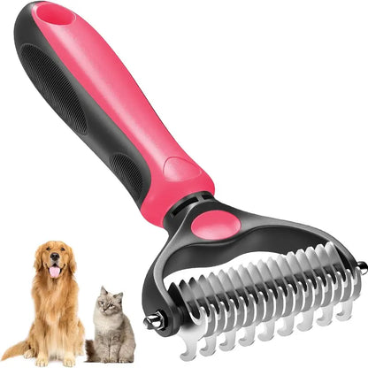 ✨[BOGO Deal]Dual-Sided Pet Deshedding Brush for Dogs & Cats🐶🐱