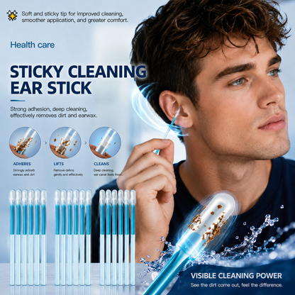 Sticky Ear Cleaning Sticks - Gentle, Visible Ear Care👂