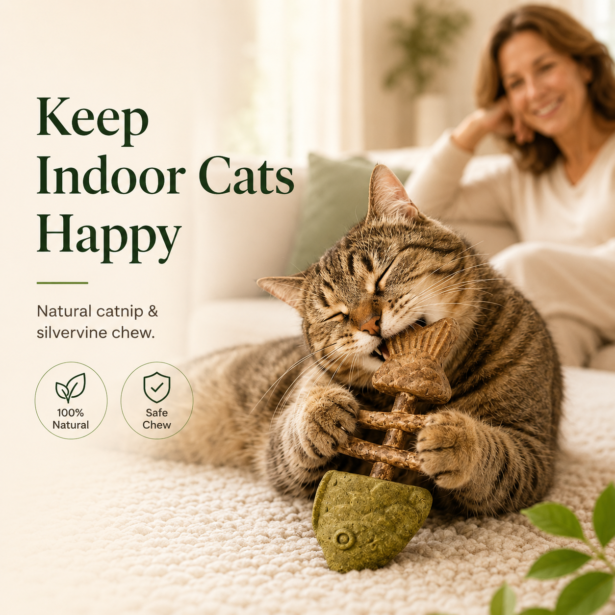 Catnip & Silvervine Chew