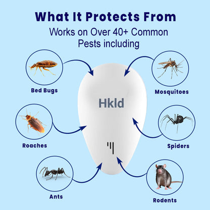 Hkld™ Plug-In Pest Repeller – Protect Every Room Without Sprays or Traps