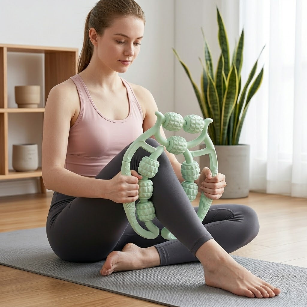Upgraded 15-Wheel Leg Massage Roller