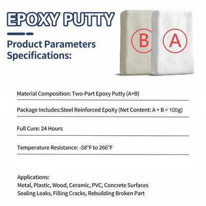 Steel-Reinforced Epoxy Repair Putty