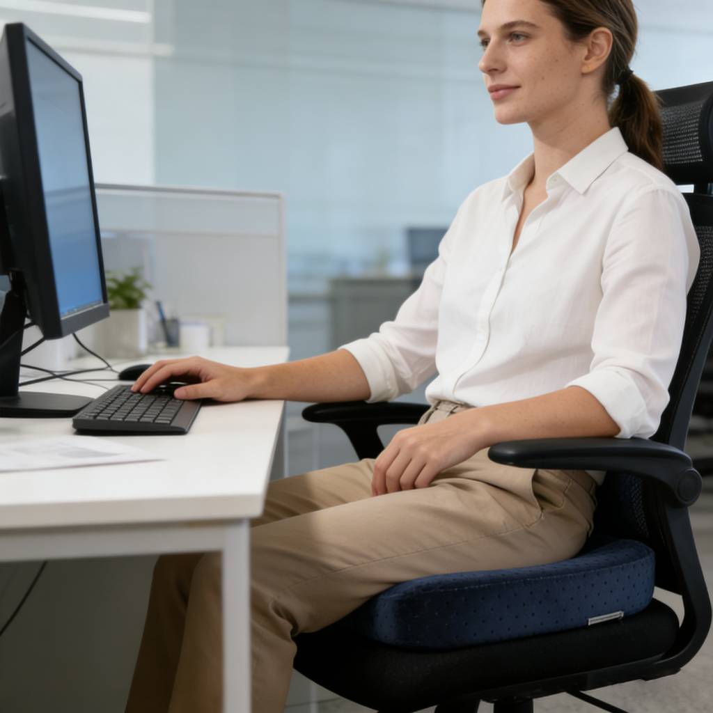 Premium Memory Foam Ergonomic Seat Cushion