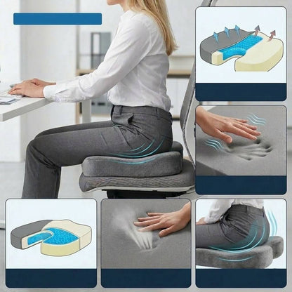 Premium Memory Foam Ergonomic Seat Cushion